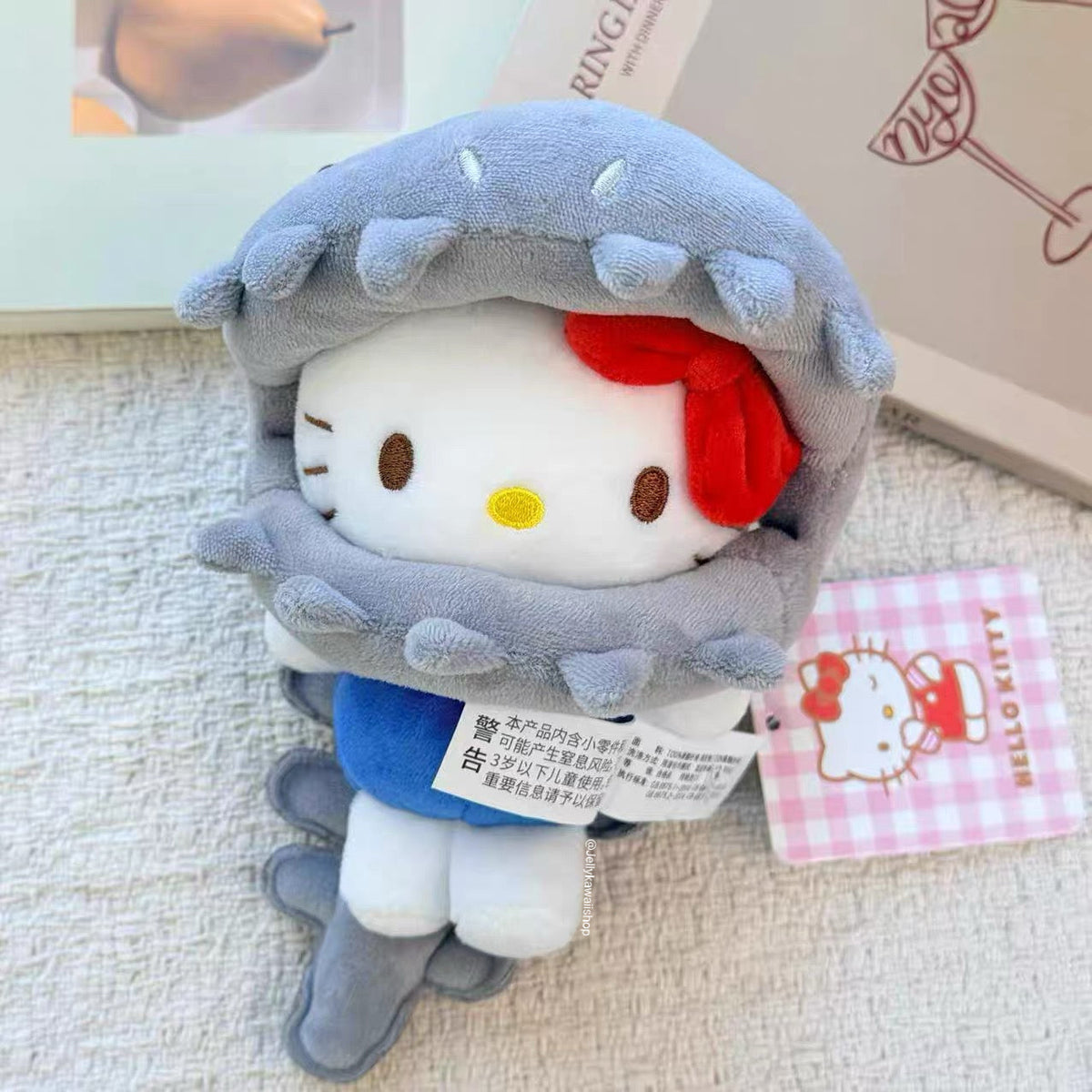 Hello Kitty Dragon Bone Plush Bag Charms