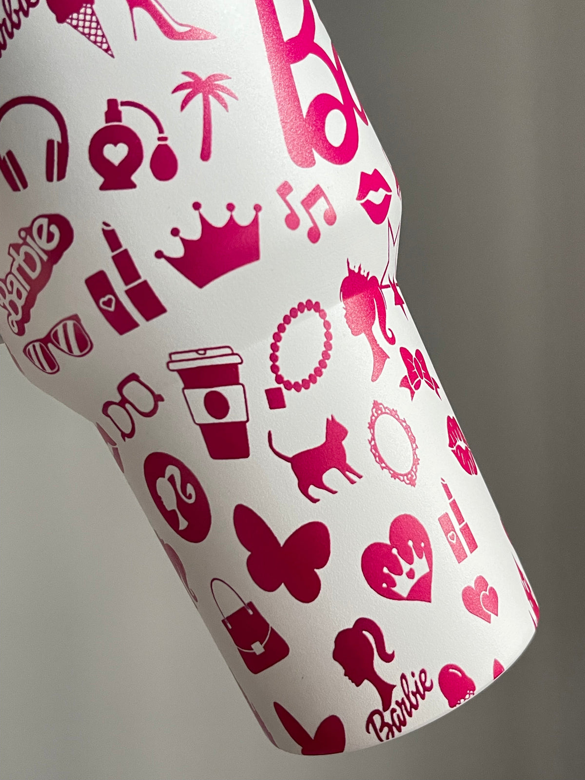 SipSweetie|Barbie In-Car Insulated Cup 1200 ml Tumbler with Handle Stainless Steel Insulated Cup with Lid #0020