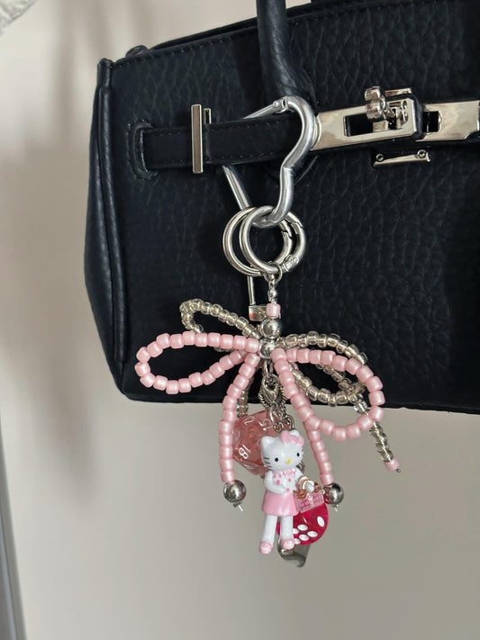 Hellokitty Handmade Bag Charm Handbag Chains Decoration for Women Pendant Accessories for Purse Designer Shoulder Bag