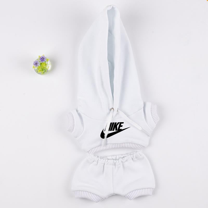 Pink Nike Hoodie 17cm Labubu Clothes Set(NO DOLL) Accessories Suit Cute Clothes for Labubu Dress up Unique Style