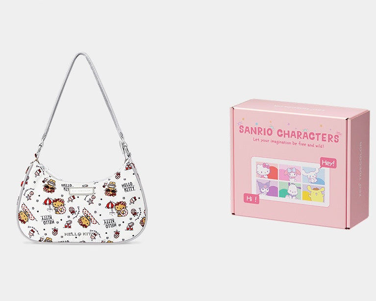 Sanrio Hobo Bag Nylon Shoulder Bags Top Handle Purse(gift box packaging)