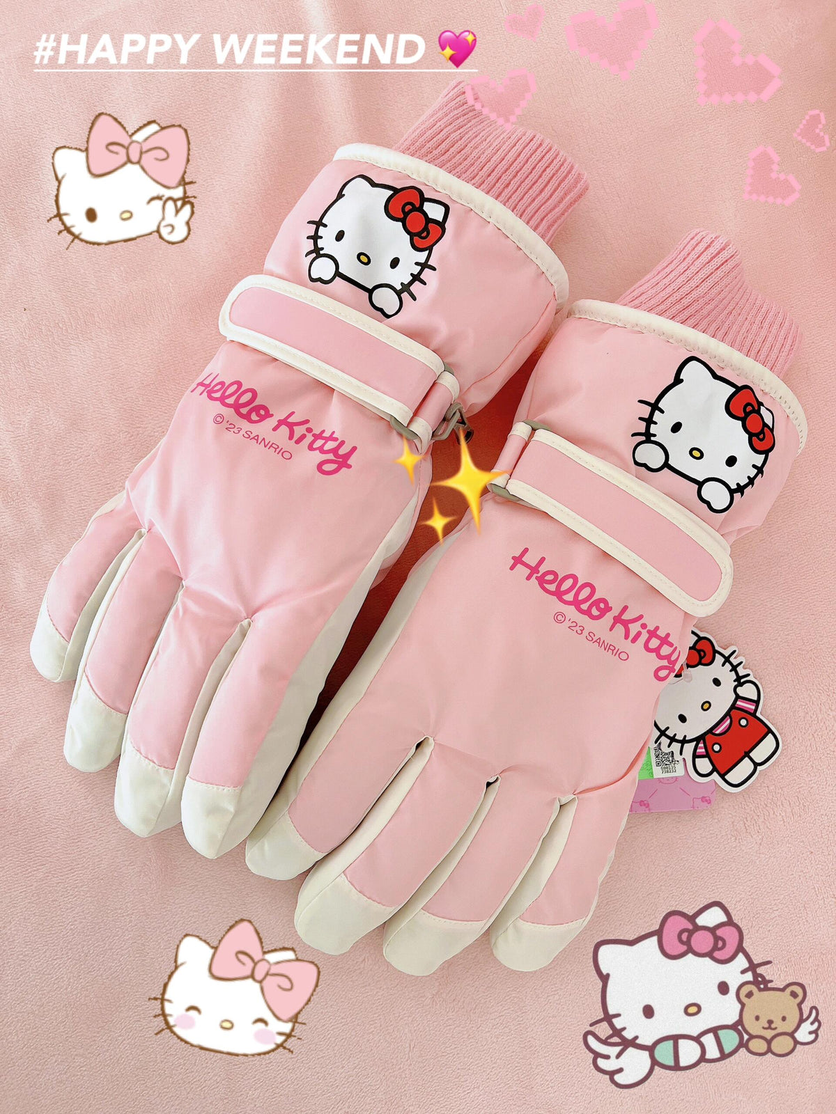 KT Winter Snow Gloves Waterproof Ski Gloves Warm Windproof Gloves