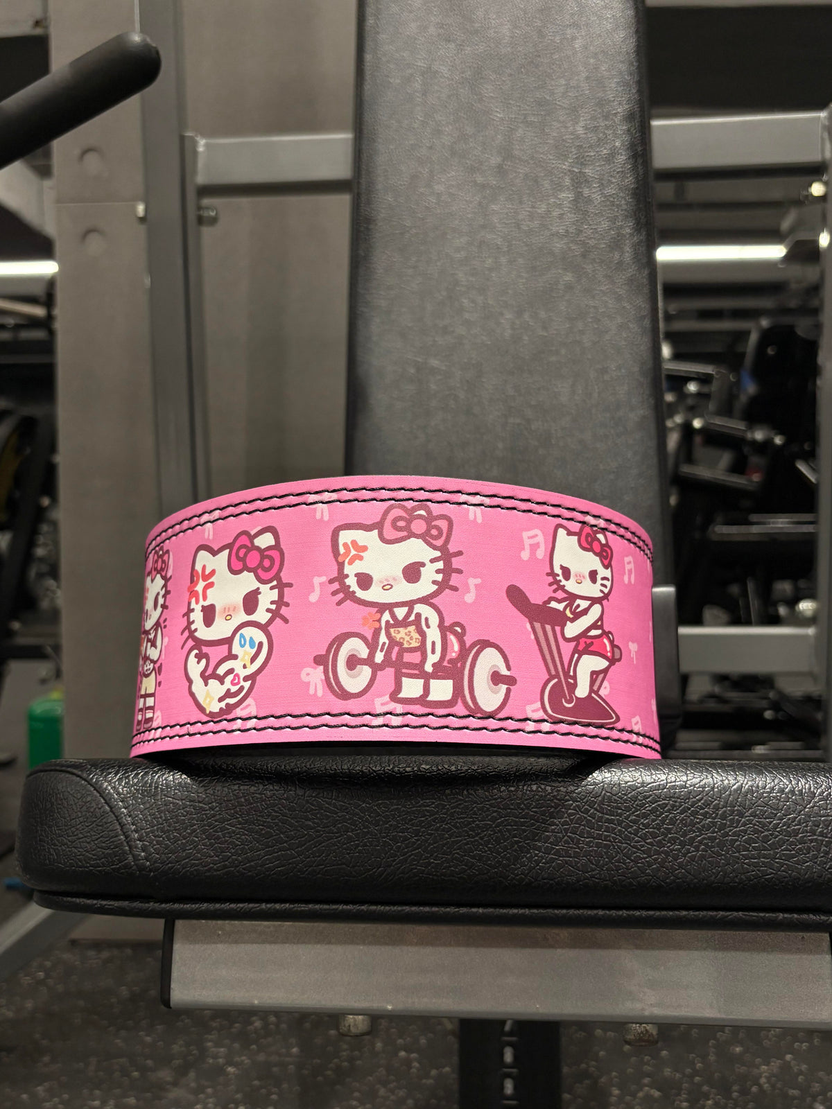 Hello Kitty Weight Lifting Belt Leather Gym Belts Back Support