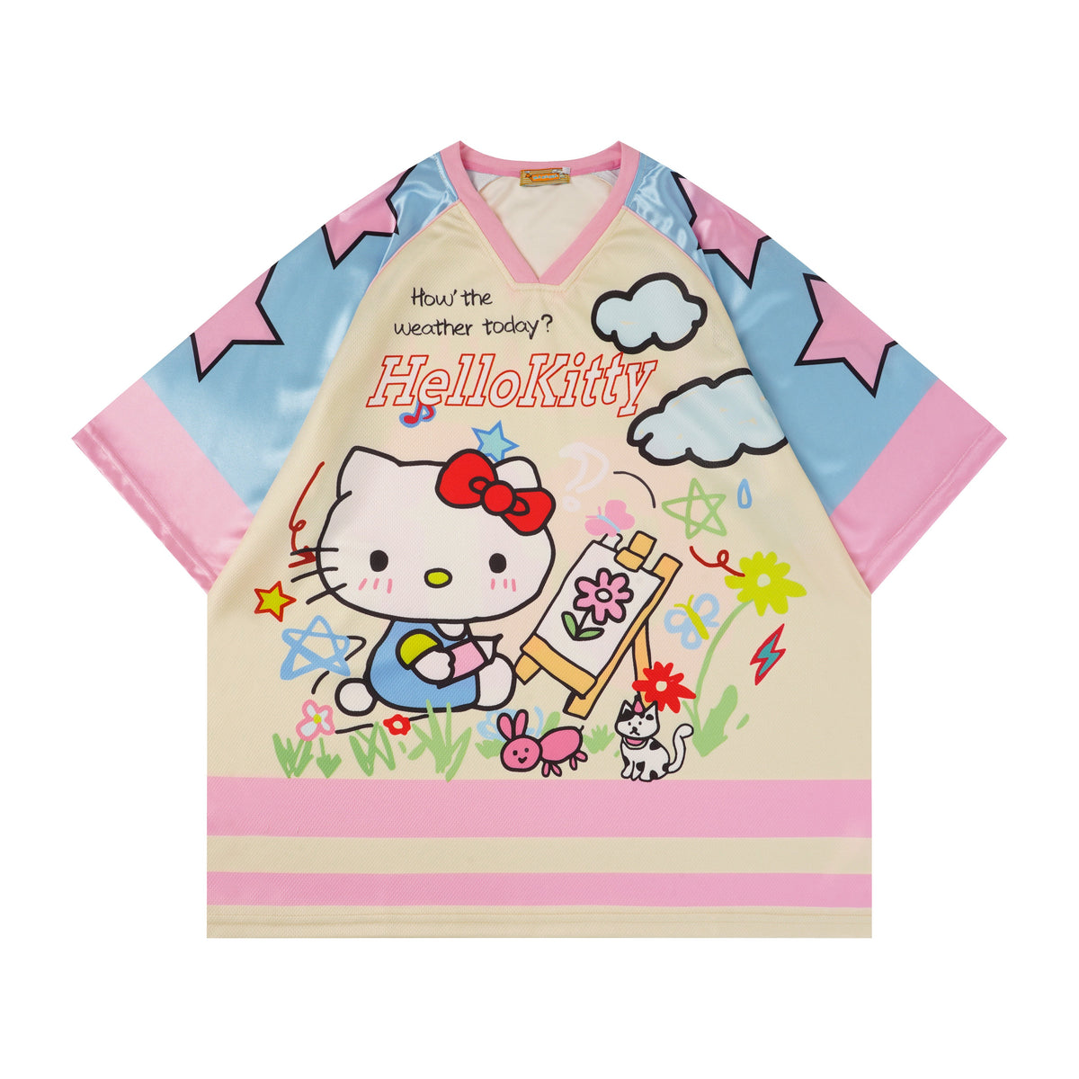 Hellokitty Jersey Shirts Loose T-Shirts