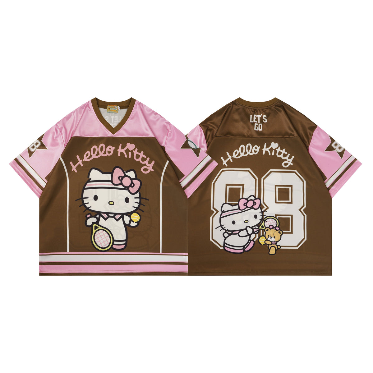 Hellokitty Jersey Shirts Loose T-Shirts