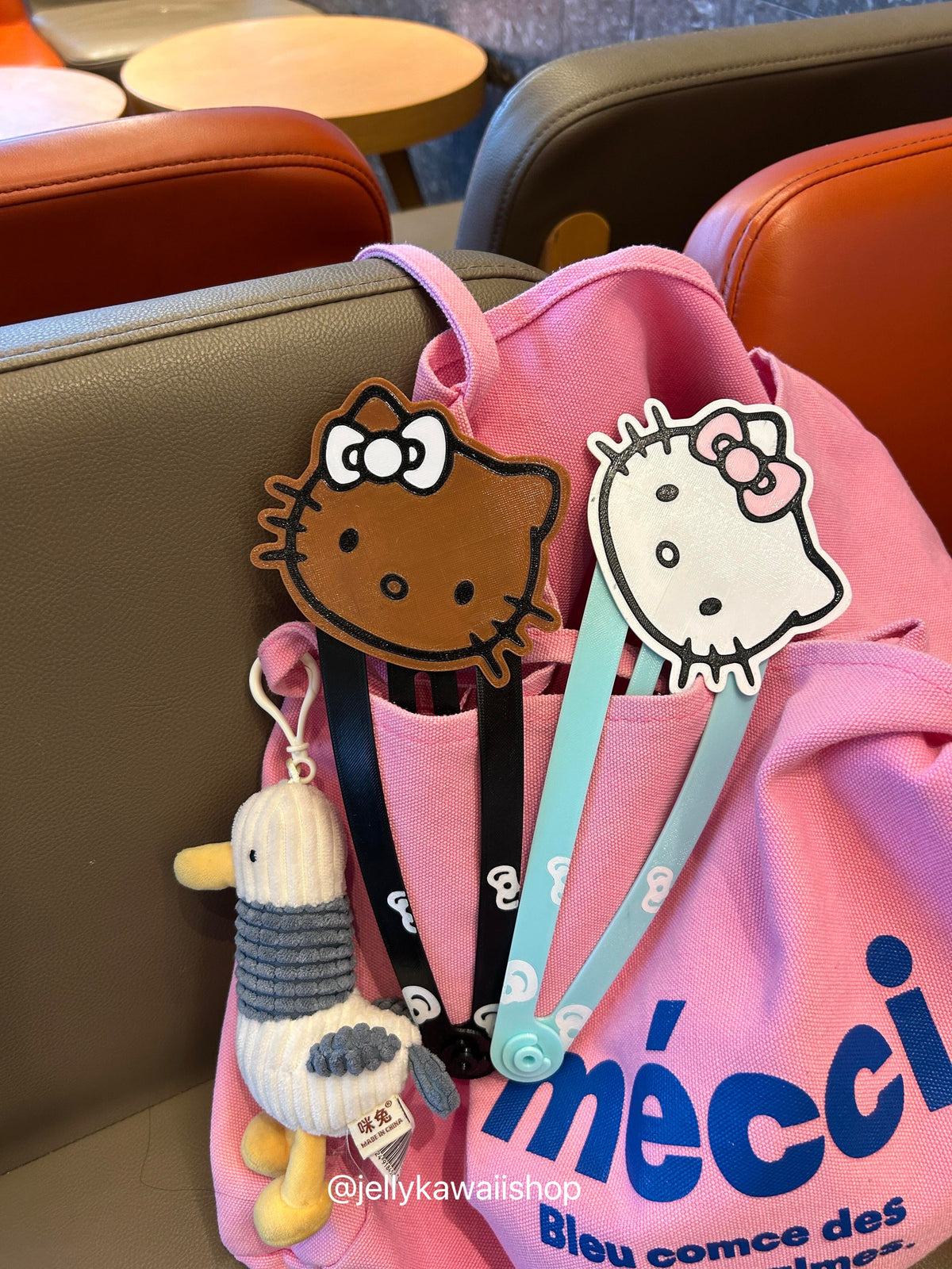 Hello Kitty Huge Cute Hair Clip Bag Charms