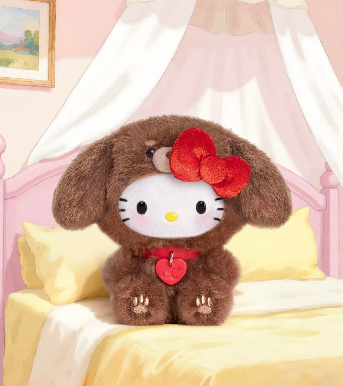 Hello Kitty Puppy Party Series Plush Keychain Blind Box