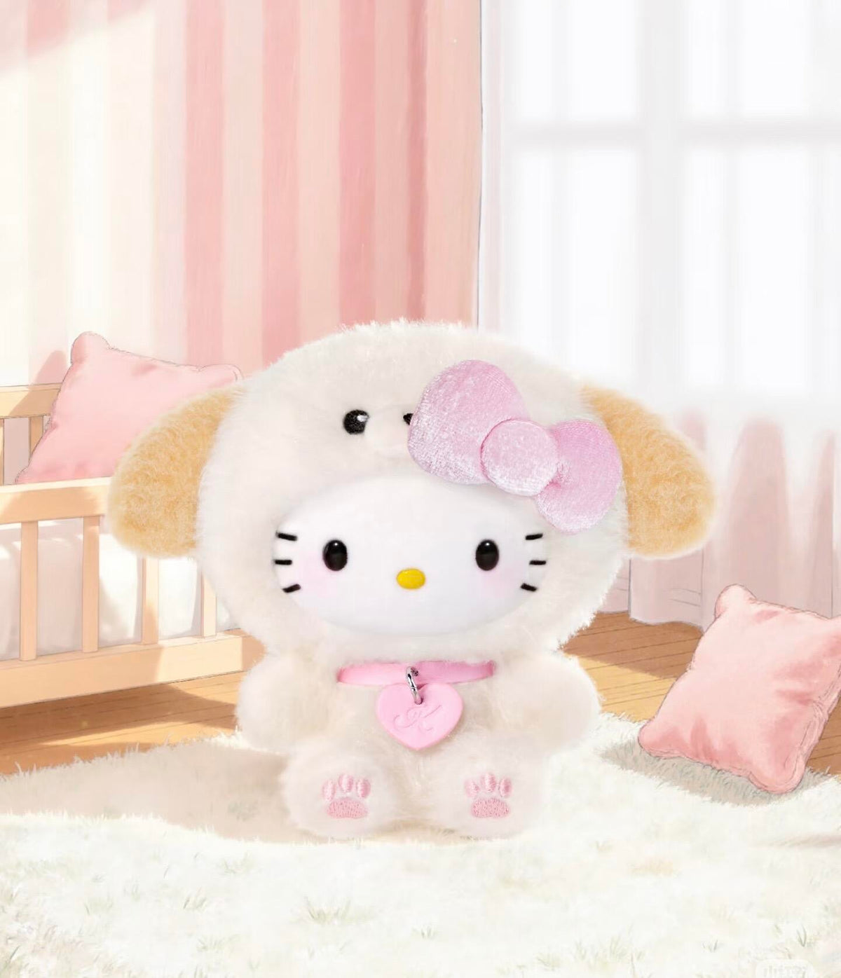 Hello Kitty Puppy Party Series Plush Keychain Blind Box