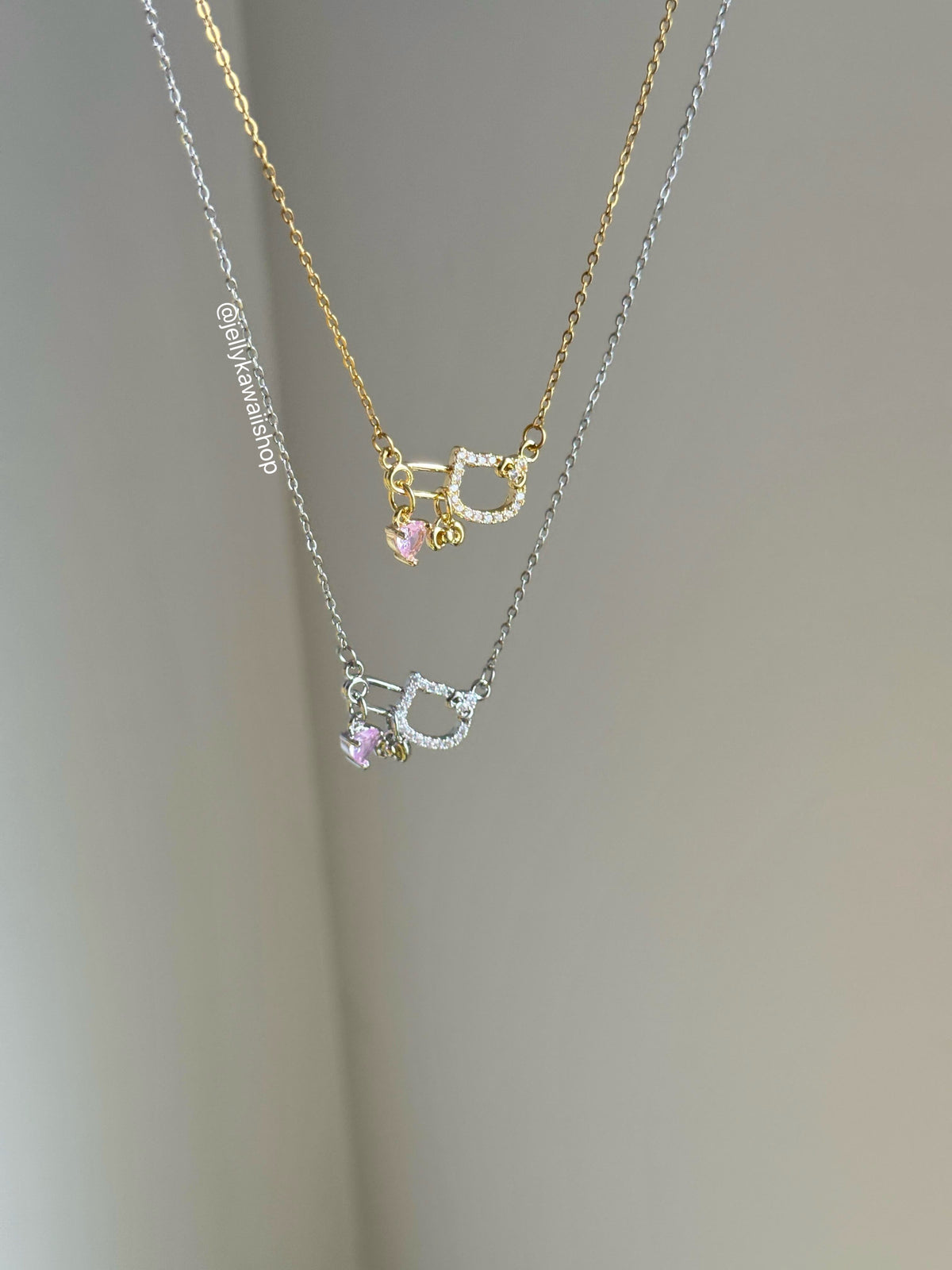 Hello Kitty Pink Rhinestones Choker Necklace