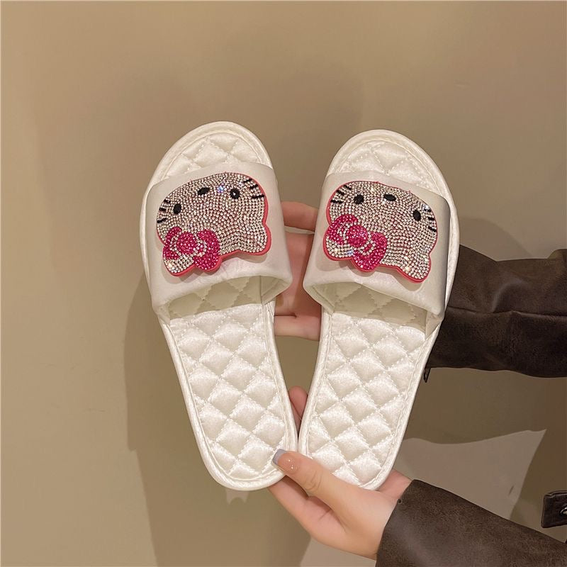 Sparkling Hellokitty Sandals Slippers