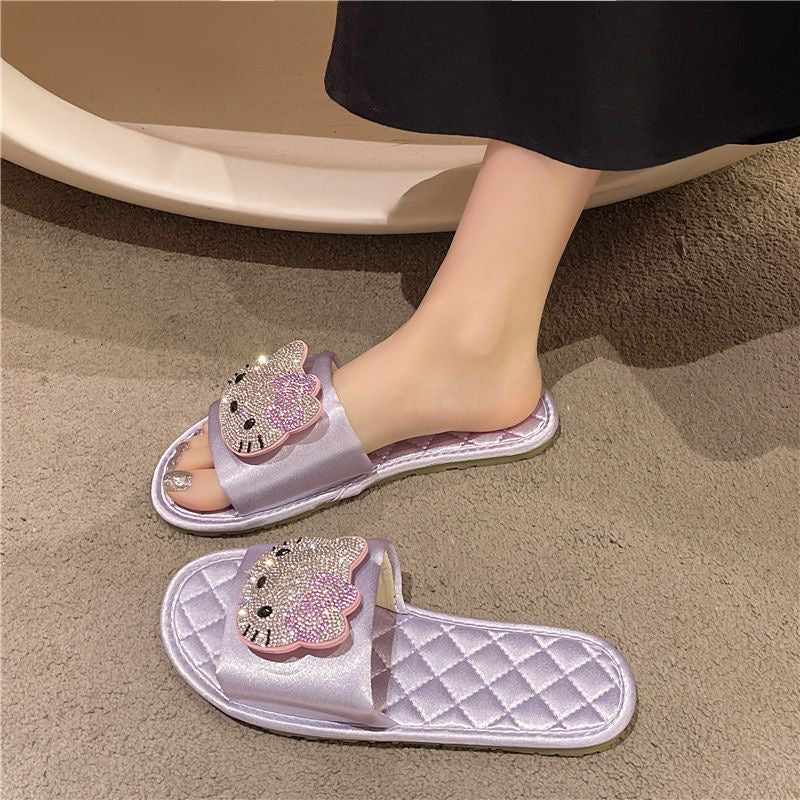 Sparkling Hellokitty Sandals Slippers