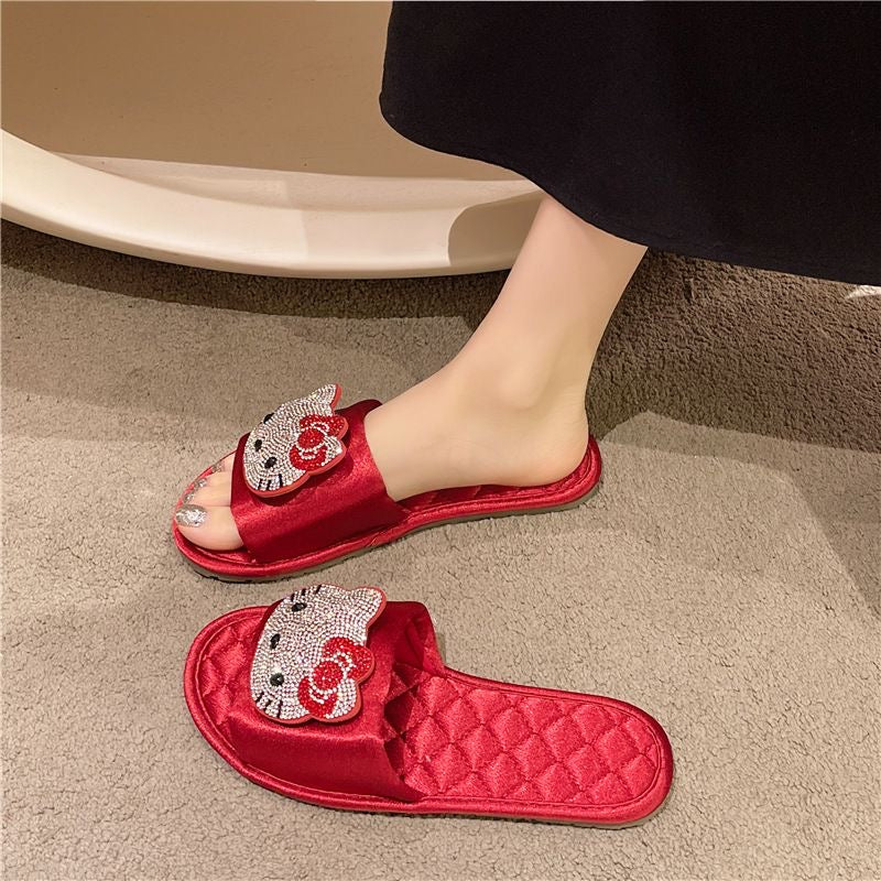 Sparkling Hellokitty Sandals Slippers