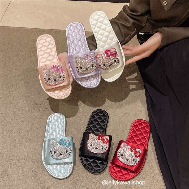 Sparkling Hellokitty Sandals Slippers
