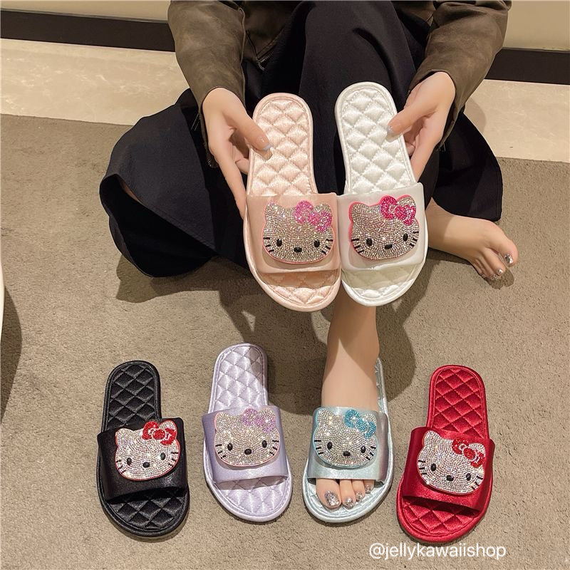 Sparkling Hellokitty Sandals Slippers