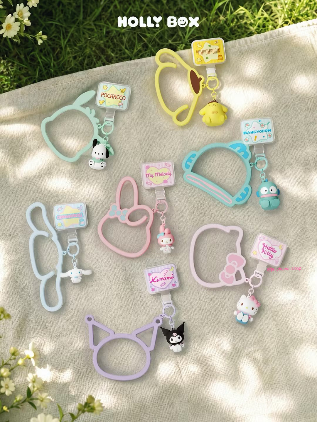 Sanrio Silicone Bracelet Charm Keychain