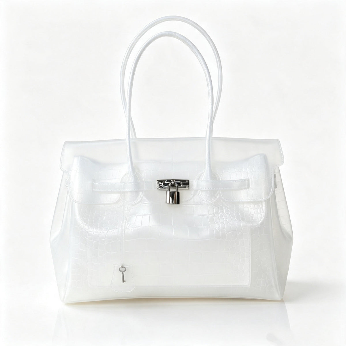 Girly Crocodile Jelly Tote Shoulder Bag
