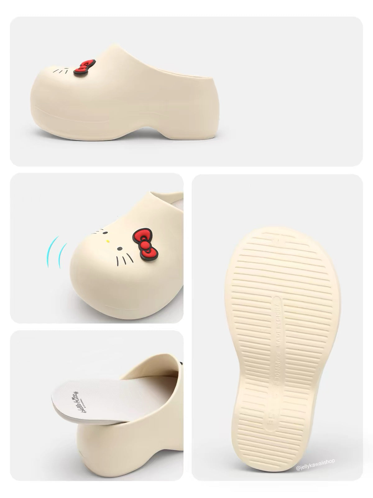 Hellokitty Women Platform Clogs Cushioned Garden Shoes