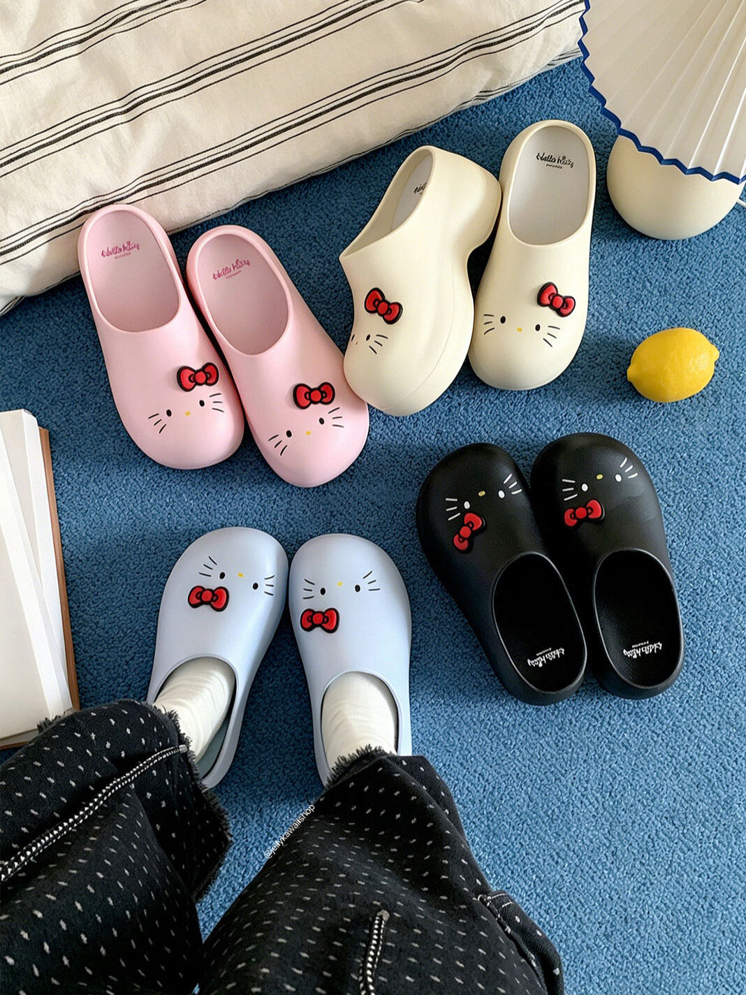 Hellokitty Women Platform Clogs Cushioned Garden Shoes
