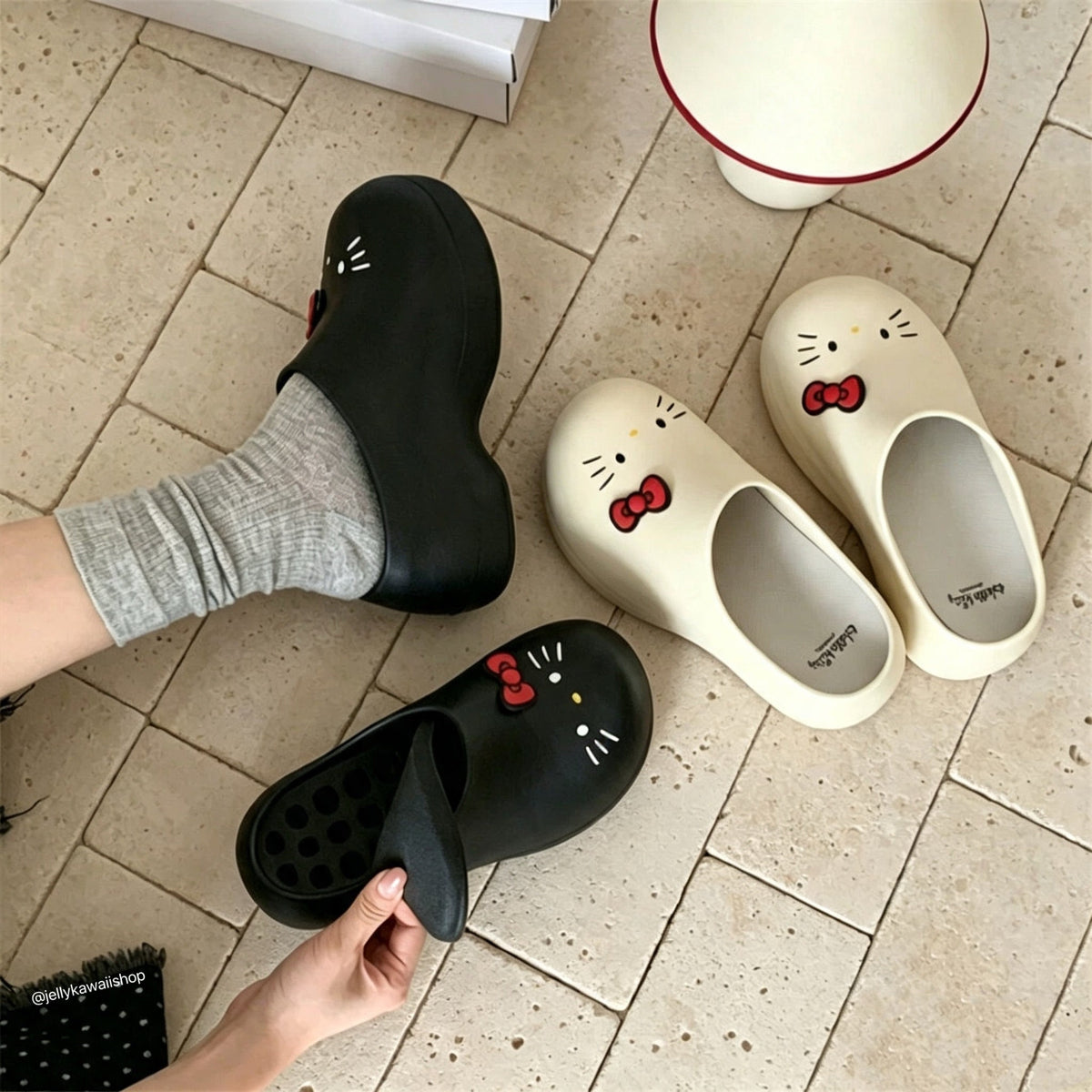 Hellokitty Women Platform Clogs Cushioned Garden Shoes