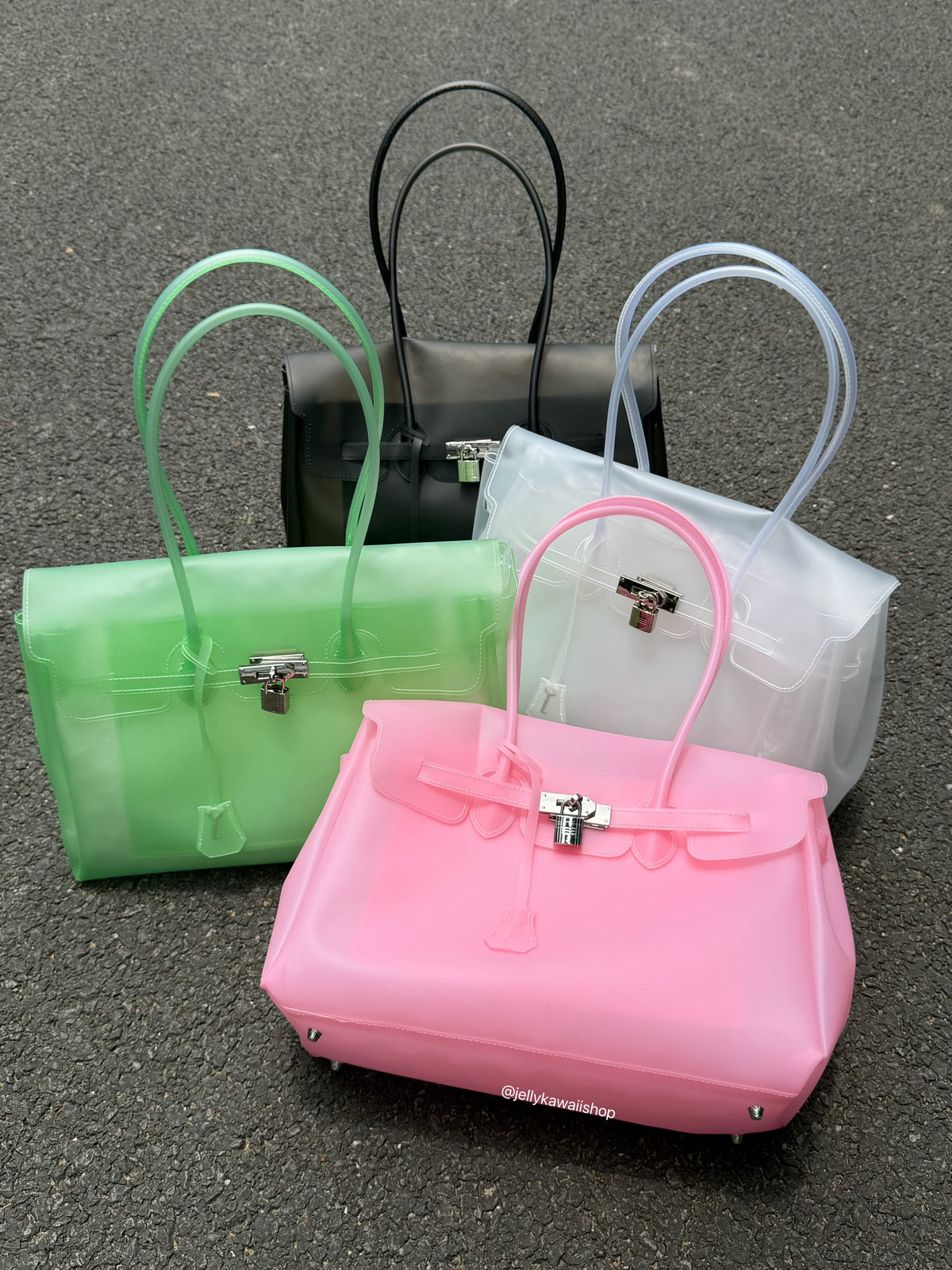 Girly Jelly Tote TPU Shoulder Bag