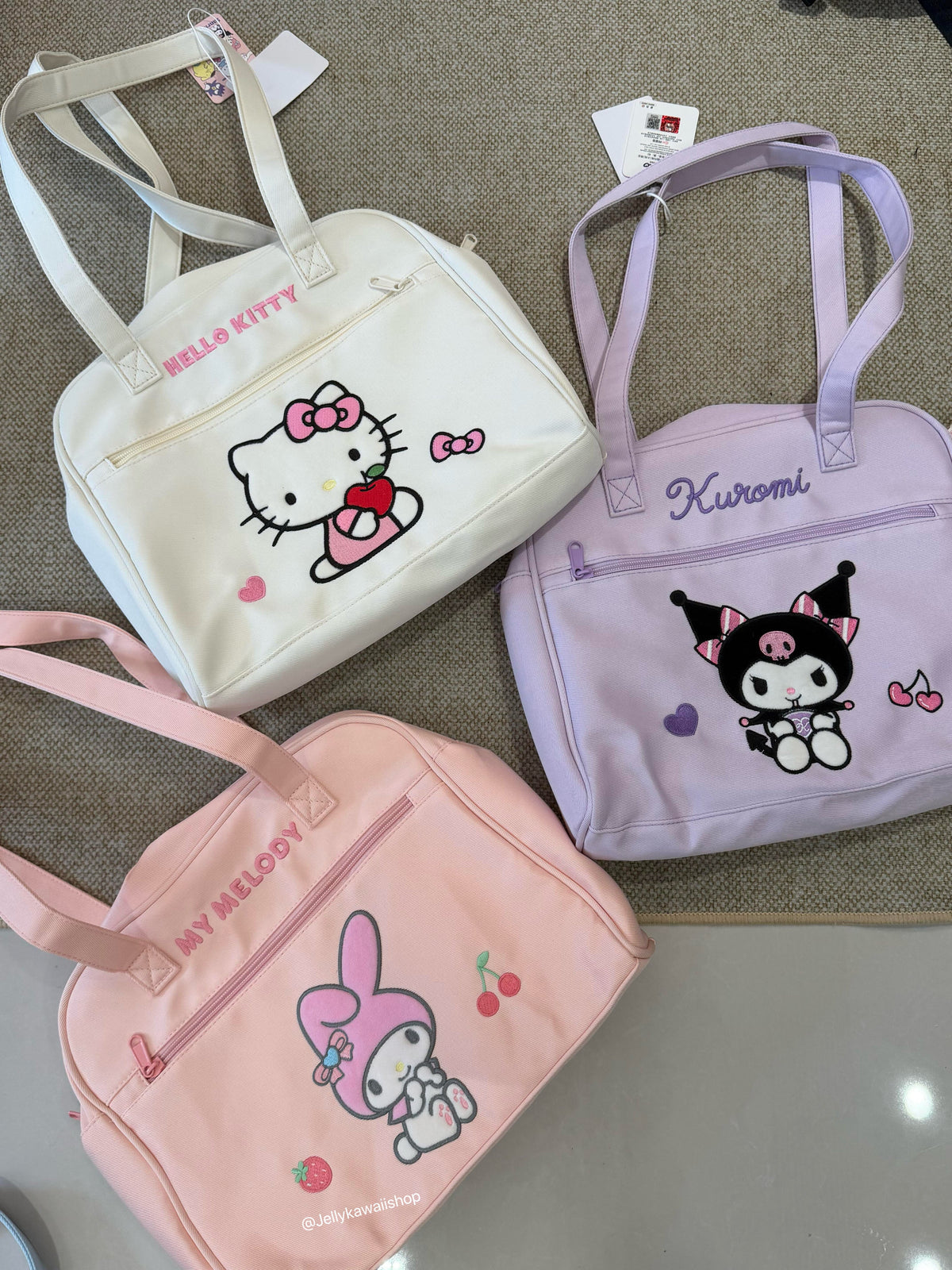 Sanrio Embroidery Tote Shoulder Bag
