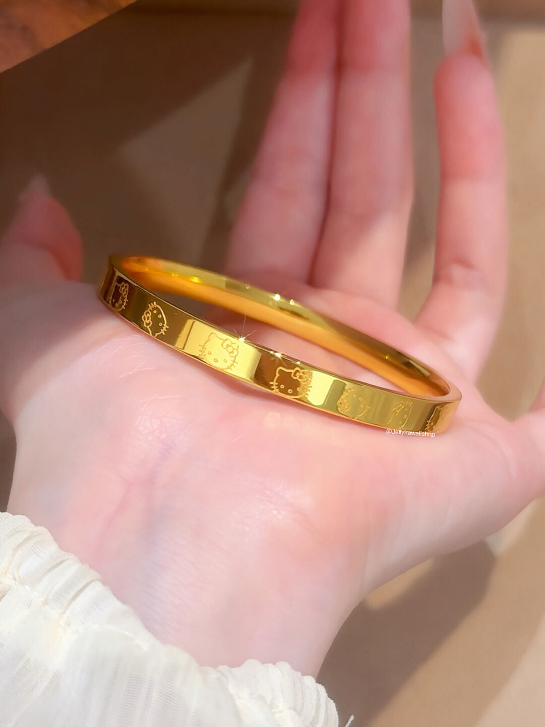 Hello Kitty Gold Color Bracelet