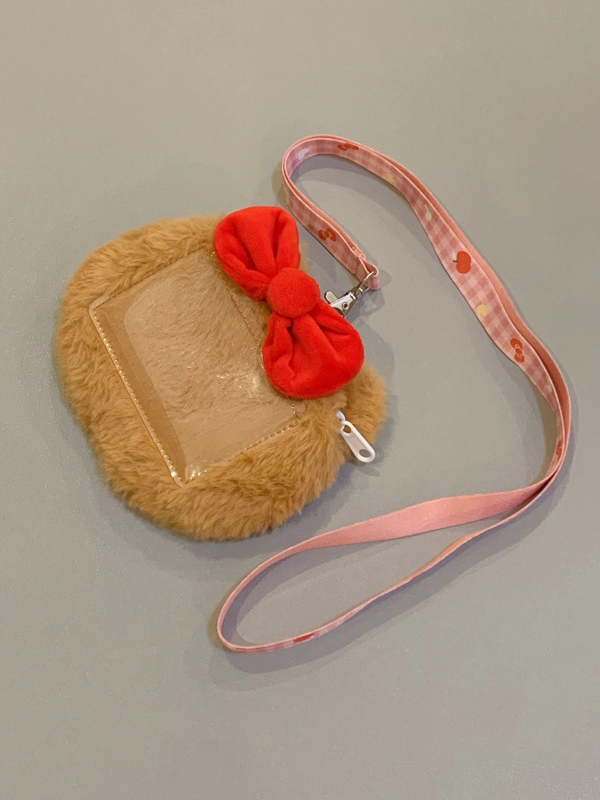 Hellokitty Teddy Bear Cute Plush Card Holder For Student Kpop Fan,  Photo Card Holder Case, Gift for Kids Teens Adults