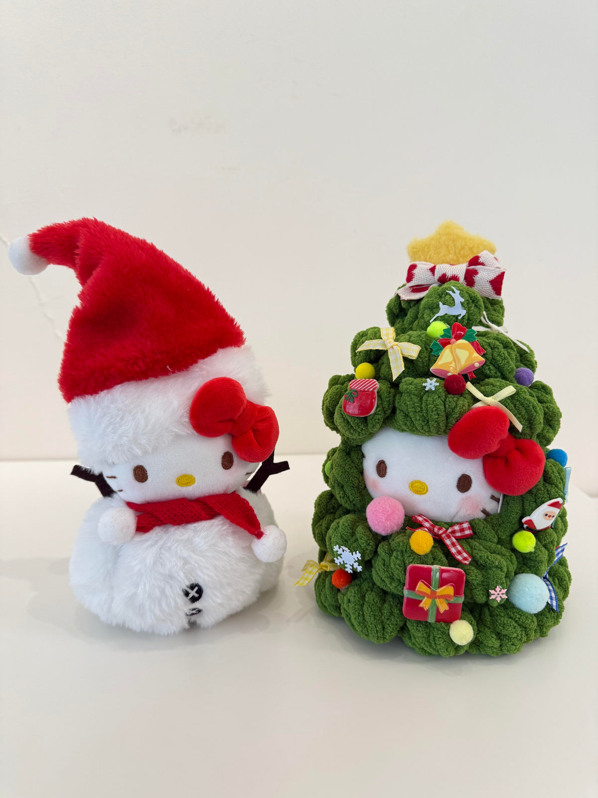 HelloKitty Christmas Tree Snowman Ornament Plushie