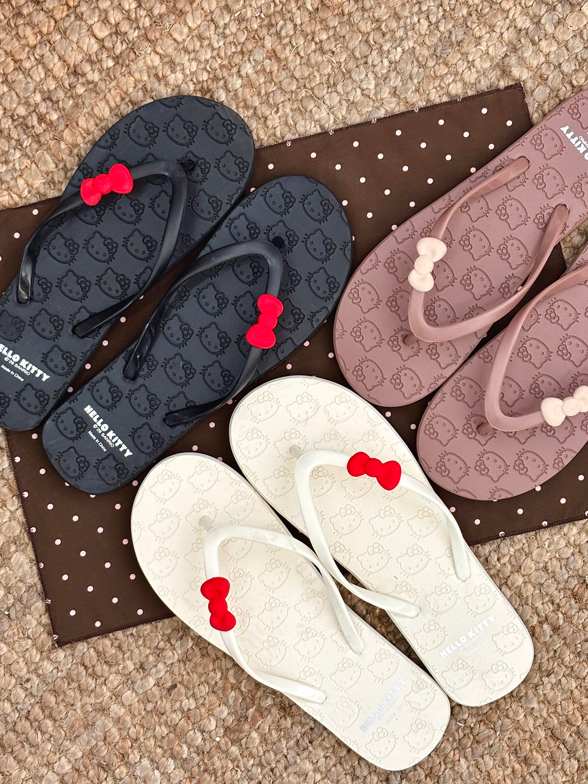 Hellokitty Beach Casual Slim Flip Flop Sandals Shower Shoes