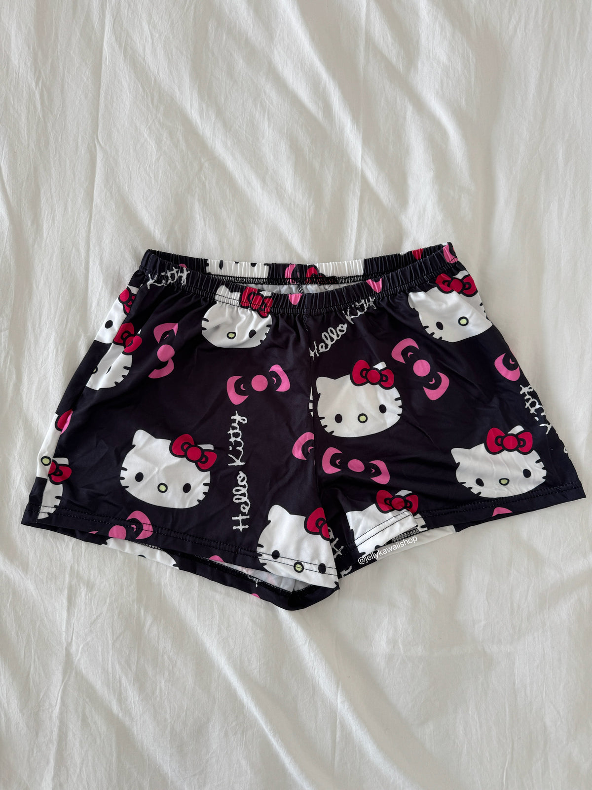 Hellokitty Pajama Shorts Elastic Waist Cute Pj Sleep Lounge Shorts