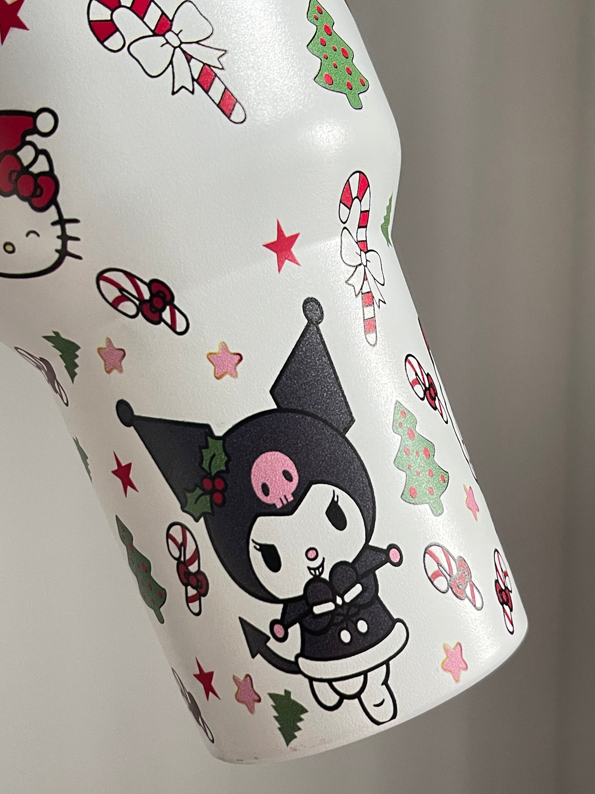 SipSweetie｜HelloKitty Christmas In-Car Insulated Cup 1200 ml Tumbler with Handle Stainless Steel Insulated Cup with Lid Gym #0003
