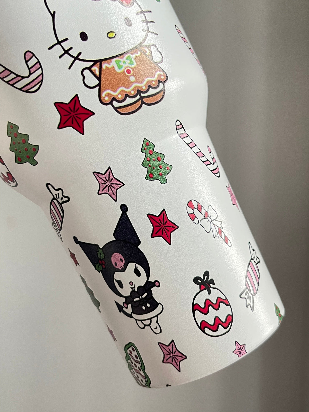 SipSweetie｜Hellokitty Christmas In-Car Insulated Cup 1200 ml Tumbler with Handle Stainless Steel Insulated Cup with Lid #0005