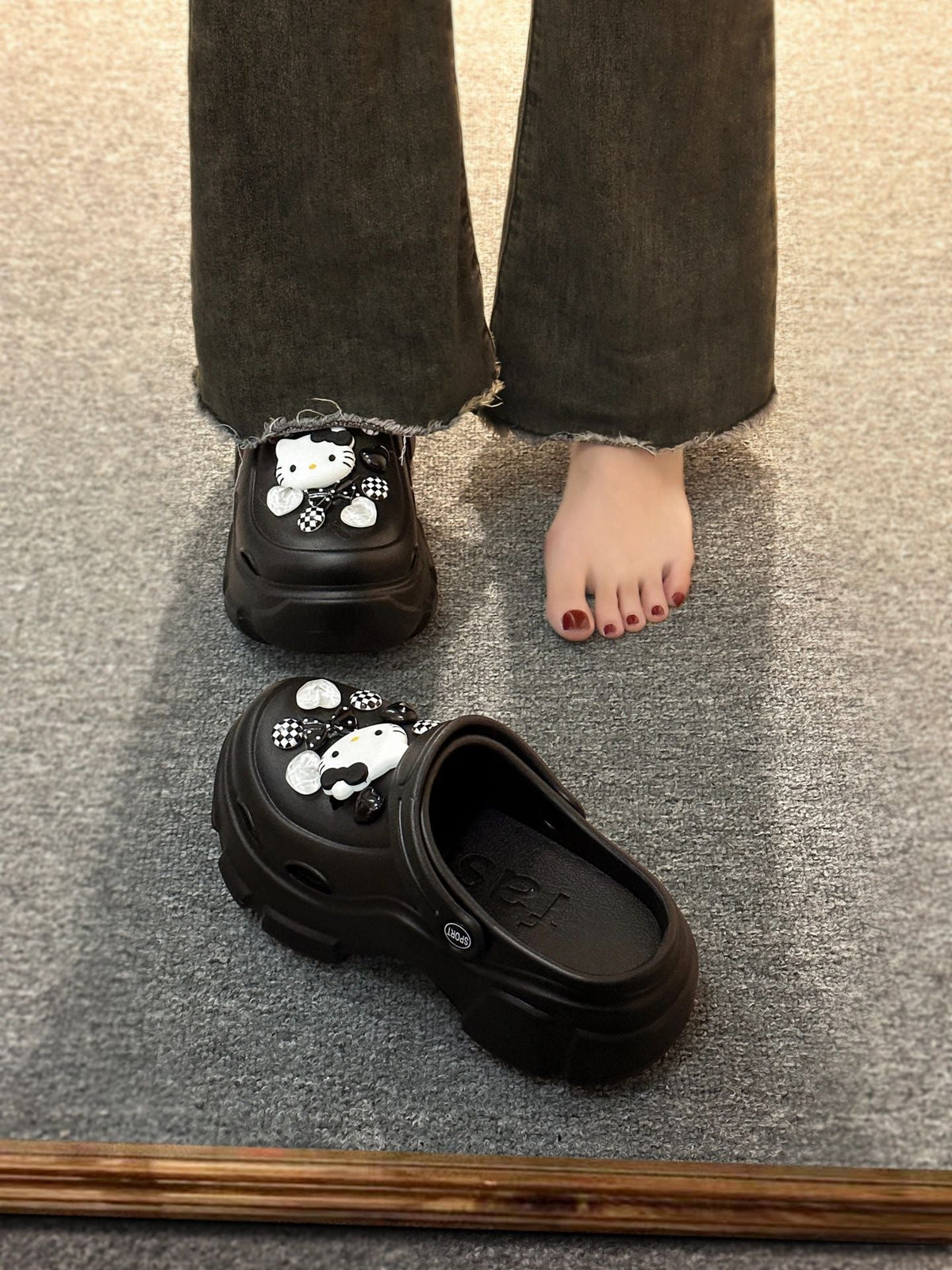 Hellokitty Clogs Platform Shoes Sandal