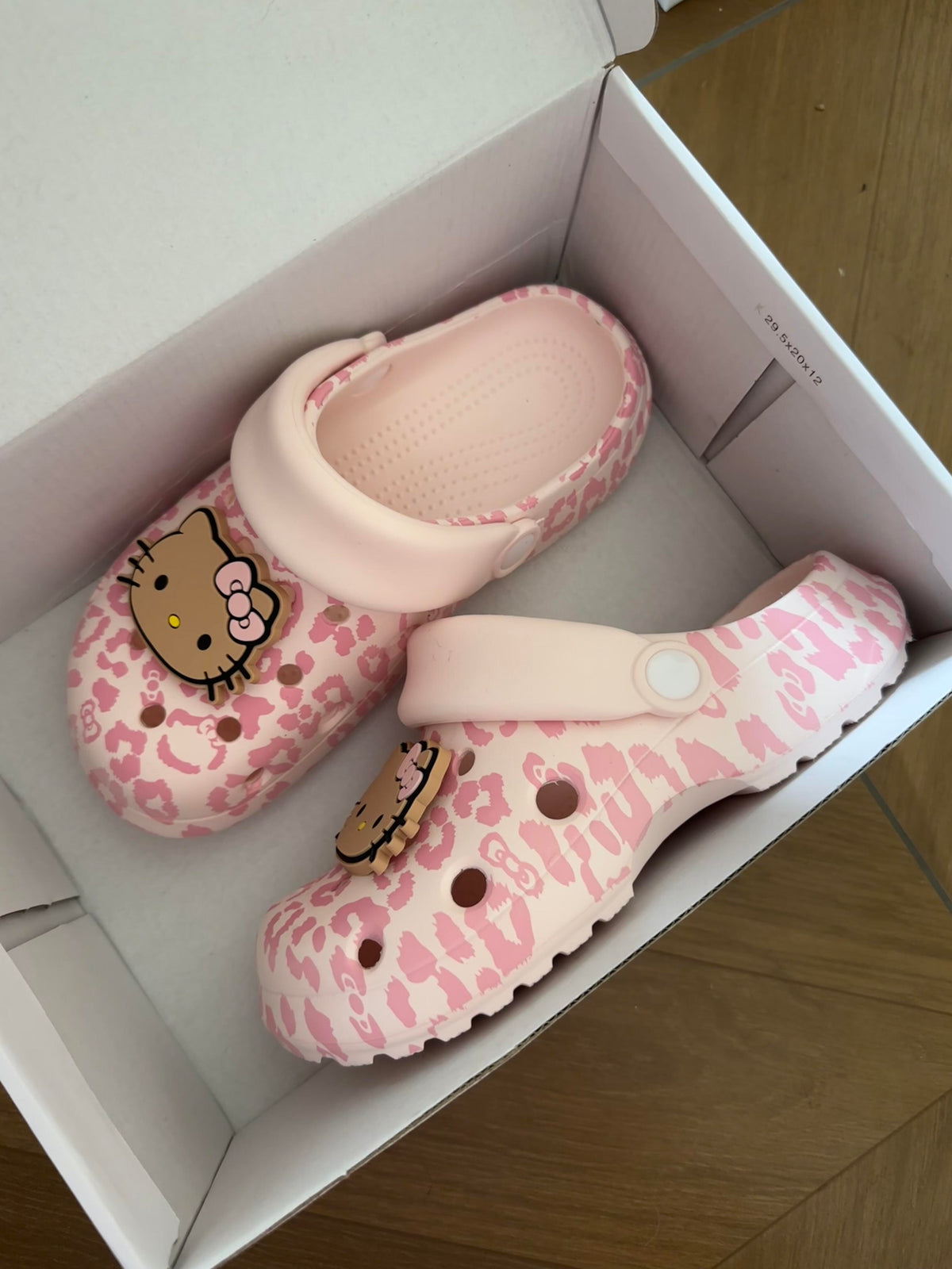 Hello Kitty Leopard Print Platform Clogs Slip Summer Sandals