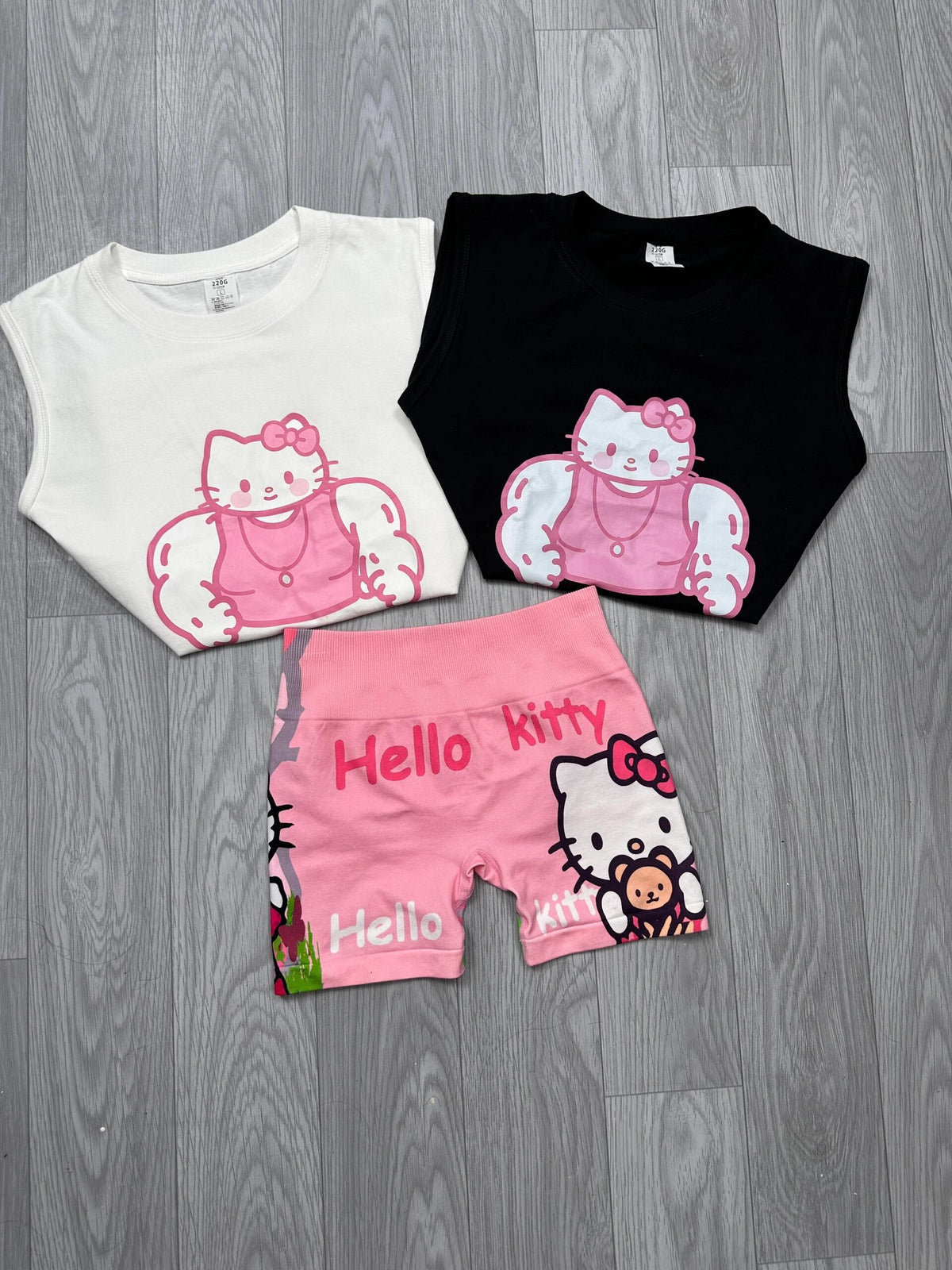 Hellokitty Sleeveless Tank Tops Casual Loose Fit T Shirts