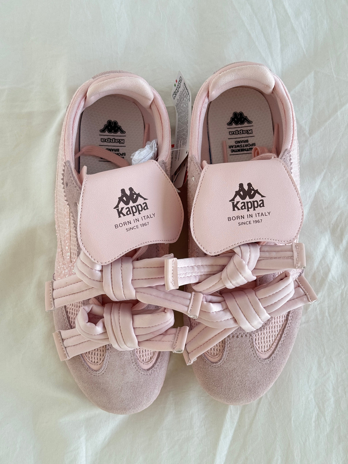 Kappa Bow Soft-Sole Lightweight Ballet Flats Sneakers Shoes Casual