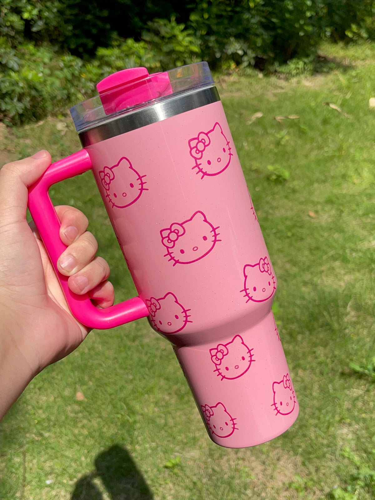 HelloKitty In-Car Insulated Cup 1200 ml Tumbler with Handle