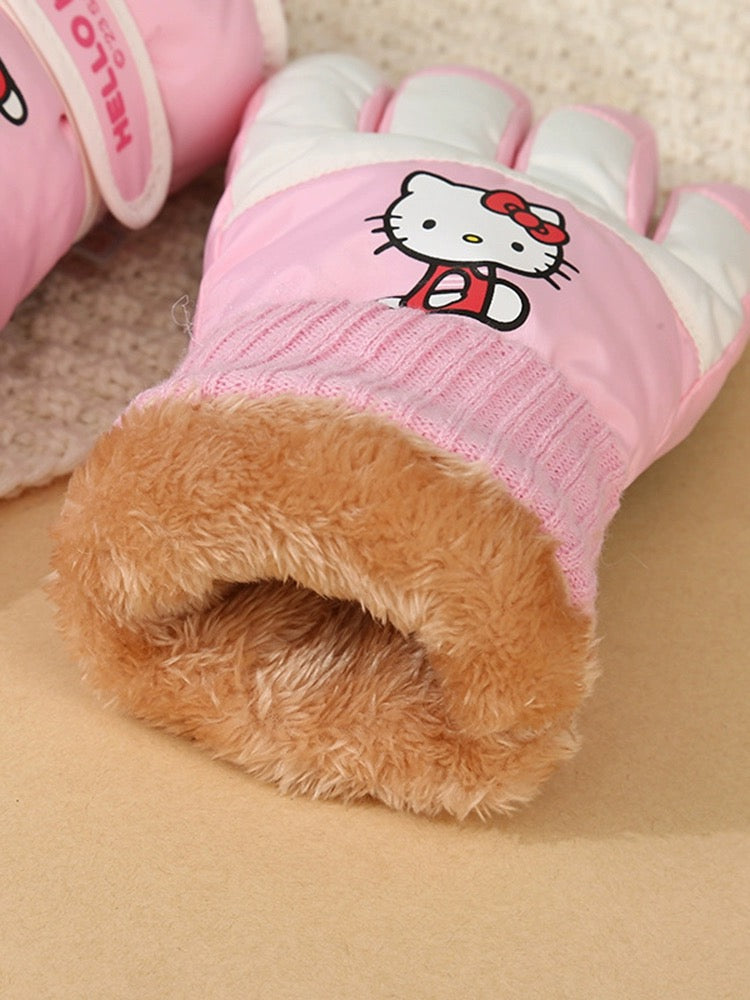 KT Winter Snow Gloves Waterproof Ski Gloves Warm Windproof Gloves