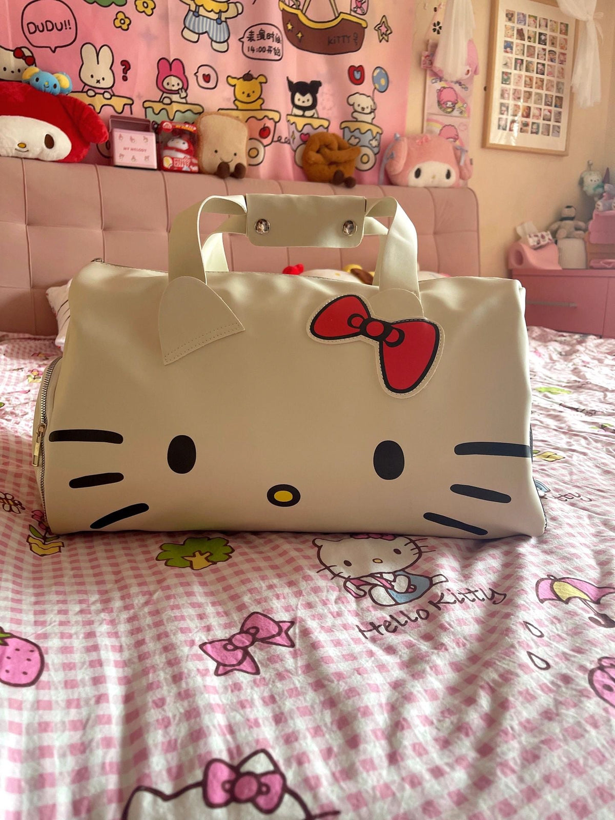 Hellokitty Travel Duffel Bag Tote Carry on Luggage Sport Duffle