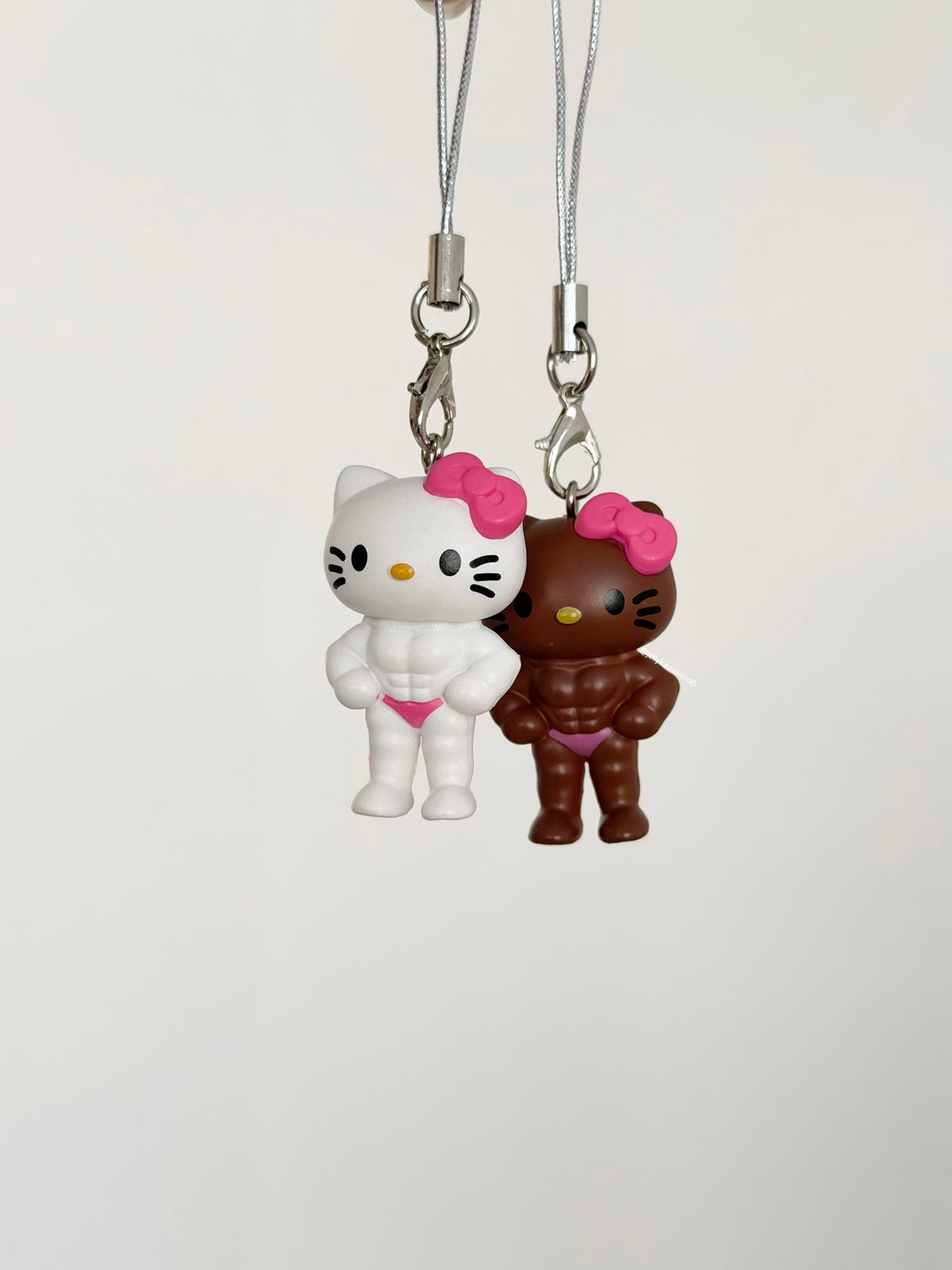 Hello Kitty Muscle Shaped Keychain