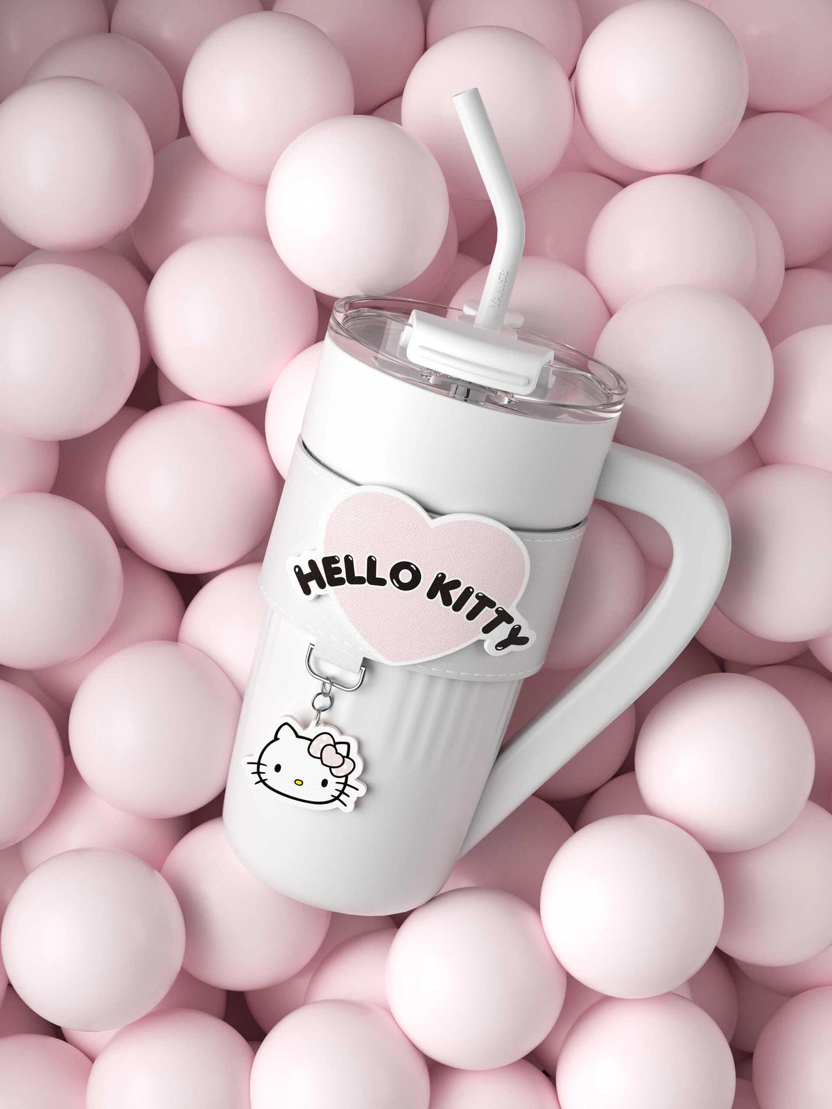 Sanrio 40 oz Tumbler with Handle & Carrier Bag