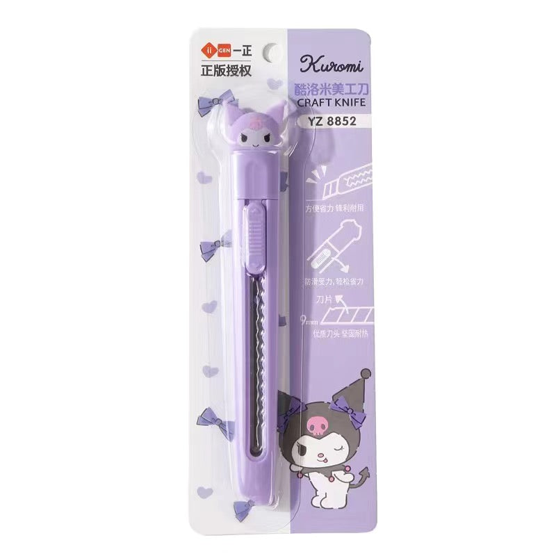 Hellokitty Utility Knife Box Cutter Retractable Lightweight Razor Knife