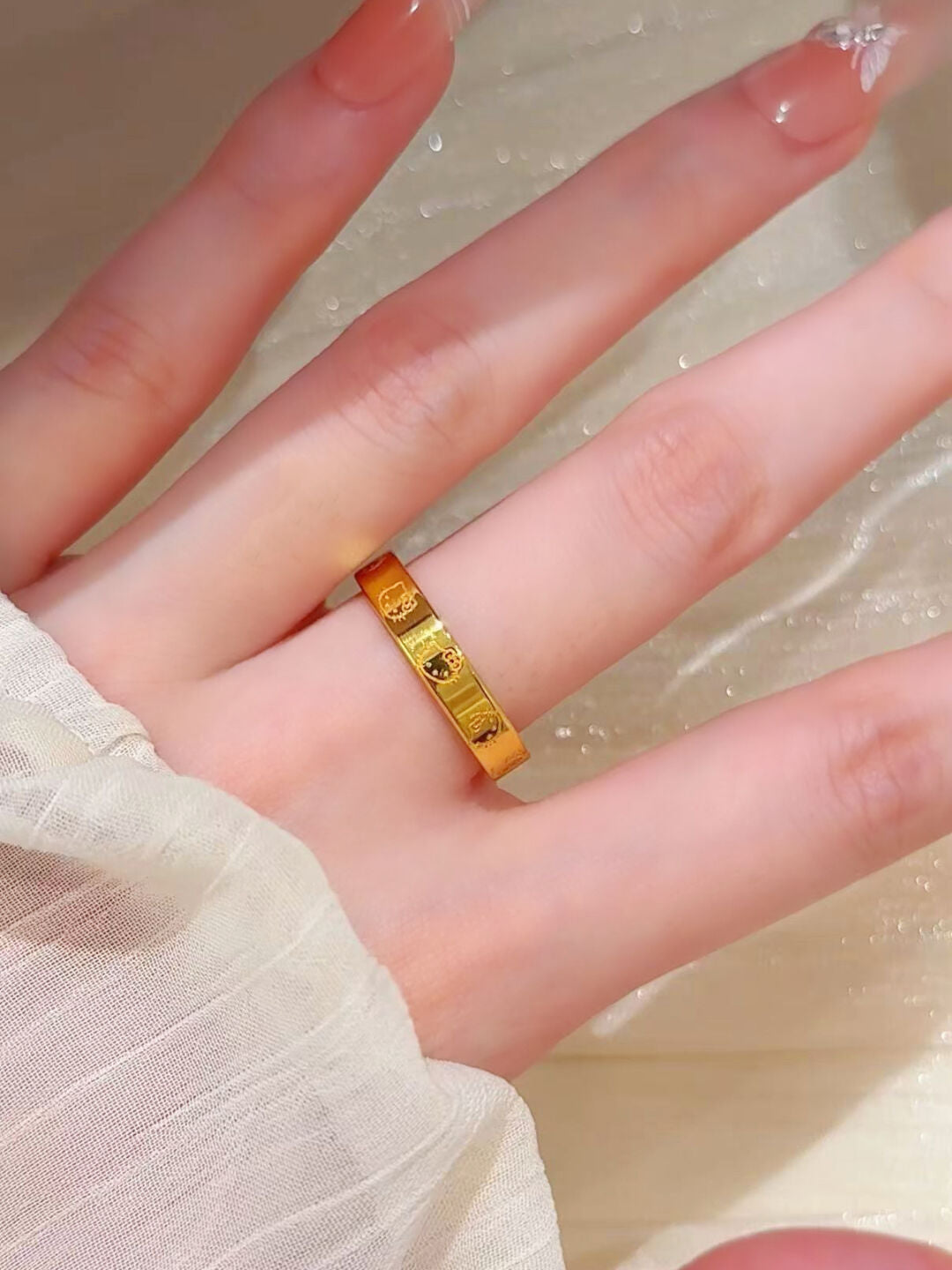 Hellokitty Golden Ring