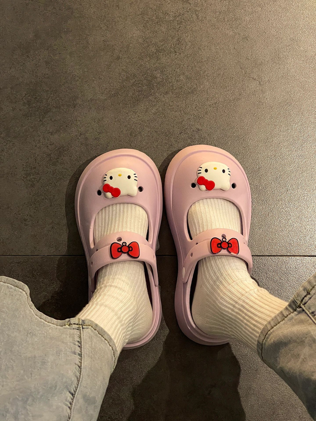 Hello Kitty Clogs Slip on Water Shoes Casual Summer for Girls