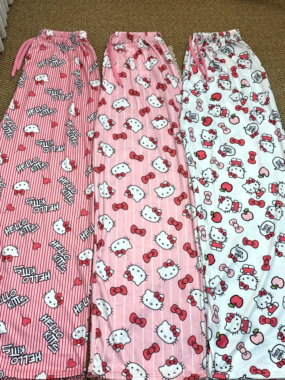 Hellokitty Pants Pajama Cute Soft Long Bottoms Women Pjs Pj Jammies Gift