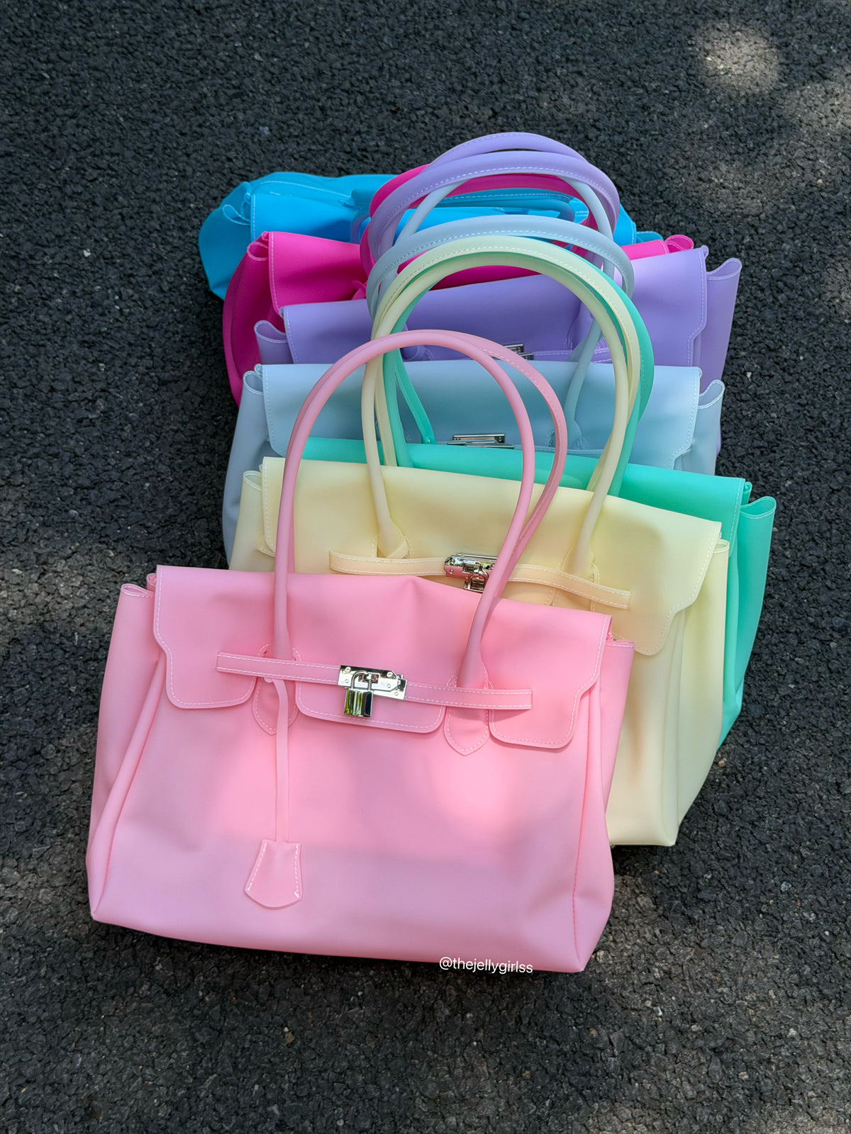 Girly Jelly Tote Shoulder Bag