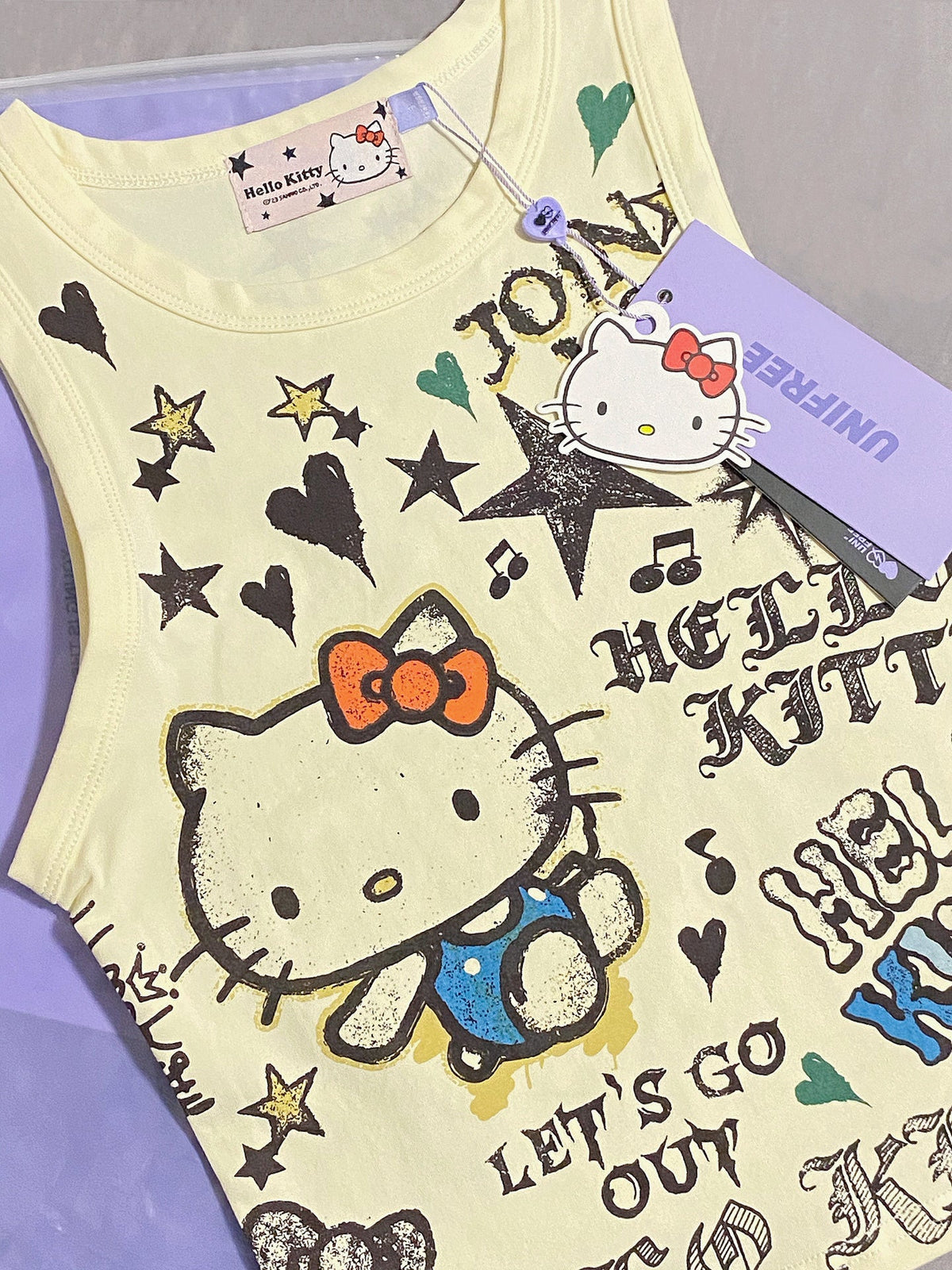 Hellokitty Women’s  Sleeveless Racer Back Tank Tops Halter Neck Crop Tops