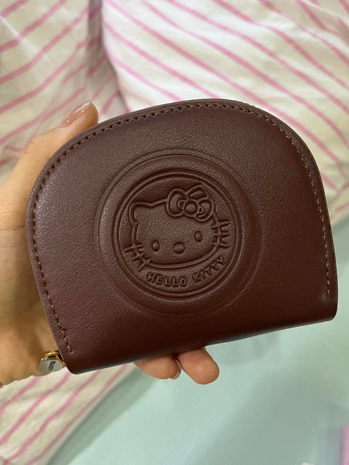 Hellokitty Zipper Card Holder PU Leather Purse Organizer Credit Card Holde (gift box packaging)