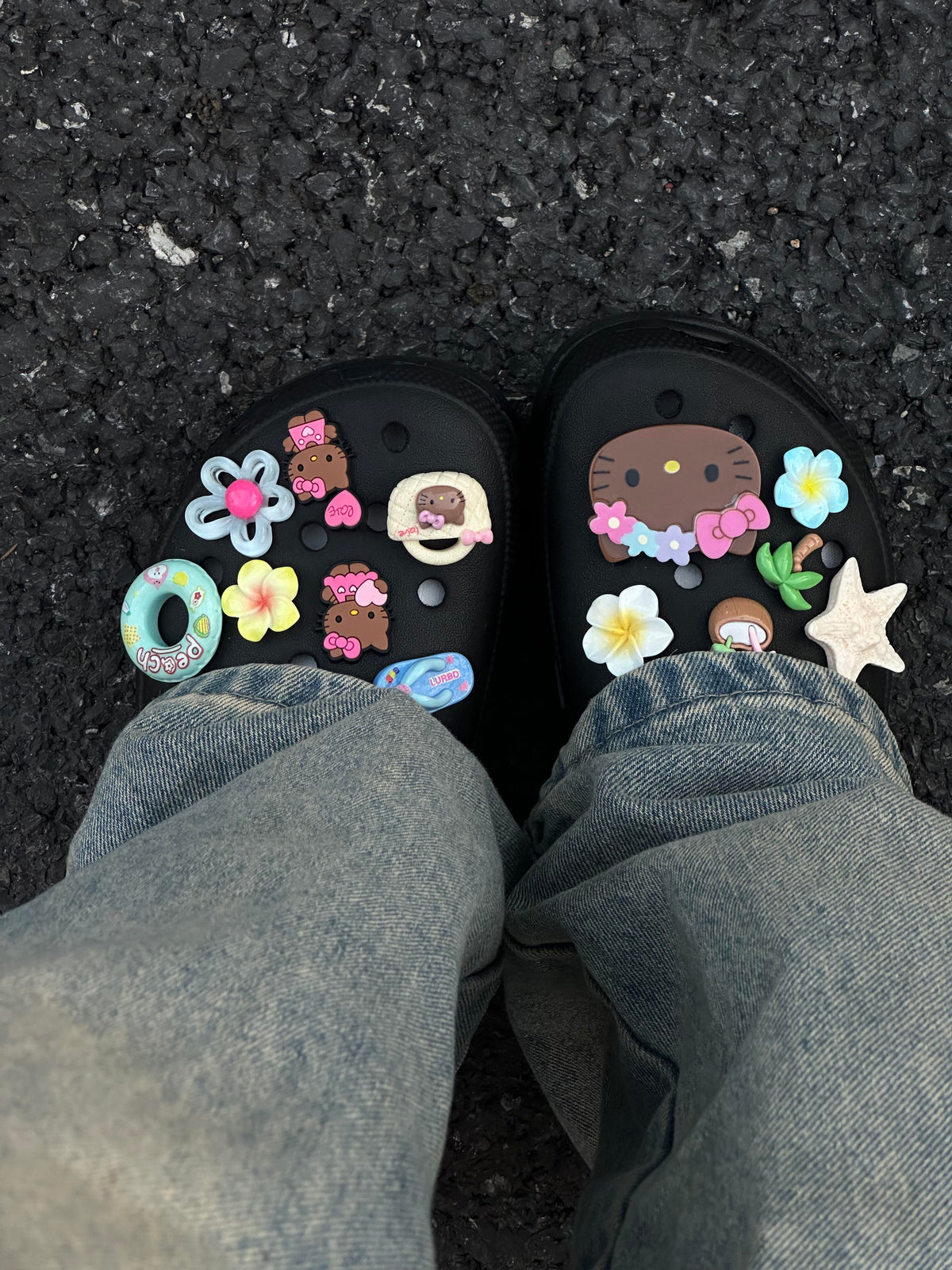 Tan Hellokitty Charms Pack Pins Shoe Decoration Croc Accessories