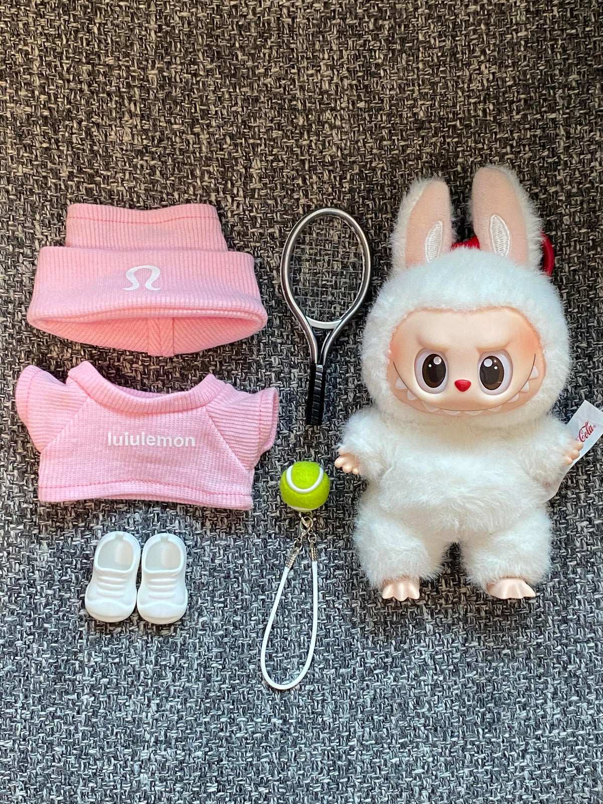 Lulu lemon Clothes Set(NO DOLL) Accessories Suit Cute Clothes for Labubu Dress up Unique Style